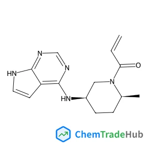 1-[(2S,5R)-2-Methyl-5-(7H-pyrrolo[2,3-d]pyrimidin-4-ylamino)-1-piperidinyl]-2-propen-1-one