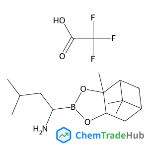 (1R)-3-methyl-1-[(1S,2S,6R,8S)-2,9,9-trimethyl-3,5-dioxa-4-boratricyclo[6.1.1.0,2,6]decan-4-yl]butan-1-amine, trifluoroacetic acid