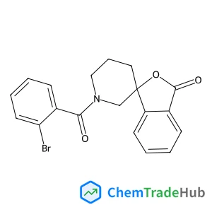 1'-(2-Bromobenzoyl)-3H-spiro[2-benzofuran-1,3'-piperidin]-3-one structure