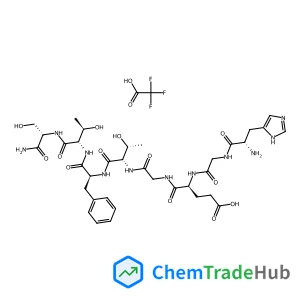 Exendin-4 (1-8) trifluoroacetate salt H-His-Gly-Glu-Gly-Thr-Phe-Thr-Ser-NH2 trifluoroacetate salt