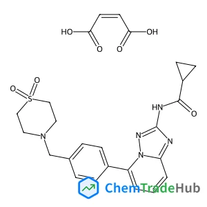 N-(5-{4-[(1,1-Dioxido-4-thiomorpholinyl)methyl]phenyl}[1,2,4]triazolo[1,5-a]pyridin-2-yl)cyclopropanecarboxamide (2Z)-2-butenedioate (1:1)