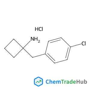 1-(4-Chlorobenzyl)cyclobutanamine hydrochloride (1:1) structure