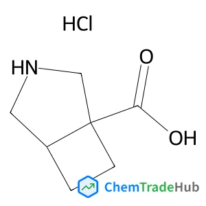 3-Azabicyclo[3.2.0]heptane-1-carboxylic acid hydrochloride (1:1) structure