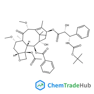 (2alpha,5beta,7beta,10beta,13alpha)-4-Acetoxy-1-hydroxy-13-{[(2R,3S)-2-hydroxy-3-({[(2-methyl-2-propanyl)oxy]carbonyl}amino)-3-phenylpropanoyl]oxy}-7,10-dimethoxy-9-oxo-5,20-epoxytax-11-en-2-yl benzoa
te