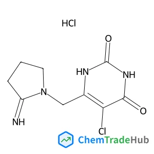 5-Chloro-6-[(2-imino-1-pyrrolidinyl)methyl]-2,4(1H,3H)-pyrimidinedione hydrochloride (1:1)