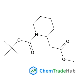 2-Methyl-2-propanyl 2-(2-methoxy-2-oxoethyl)-1-piperidinecarboxylate