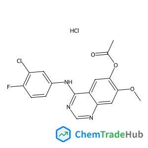 4-(3-Chloro-4-fluorophenylamino)-7-methoxyquinazolin-6-yl acetate hydrochloride