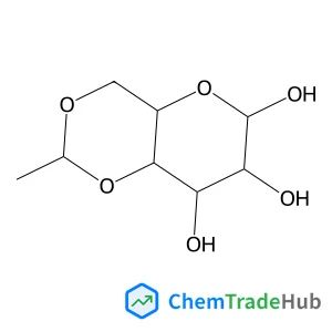 4,6-O-Ethylidene-D-glucopyranose structure 4,6-O-Ethylidene-D-glucopyranose structure