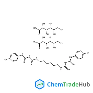 N,N''''-1,6-Hexanediylbis[N'-(4-chlorophenyl)(imidodicarbonimidic diamide)] - D-gluconic acid (1:2)