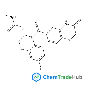 2-{(3S)-7-Fluoro-4-[(3-oxo-3,4-dihydro-2H-1,4-benzoxazin-6-yl)carbonyl]-3,4-dihydro-2H-1,4-benzoxazin-3-yl}-N-methylacetamide