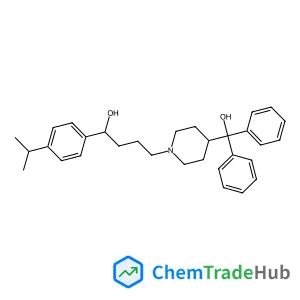 4-{4-[Hydroxy(diphenyl)methyl]-1-piperidinyl}-1-(4-isopropylphenyl)-1-butanol