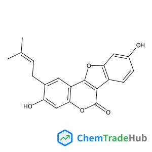 3,9-Dihydroxy-2-(3-methyl-2-buten-1-yl)-6H-[1]benzofuro[3,2-c]chromen-6-one