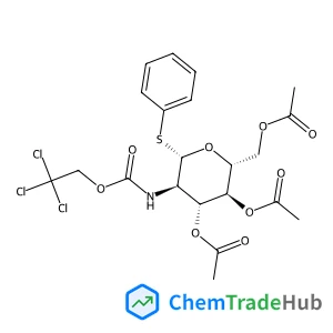 PHENYL 3,4,6-TRI-O-ACETYL-2-DEOXY-1-THIO-2-(2,2,2-TRICHLOROETHOXYFORMAMIDO)-SS-D-GLUCOPYRANOSIDE