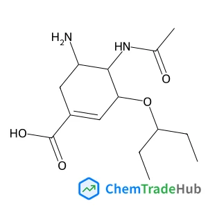 (3R,4R,5S)-4-Acetamido-5-amino-3-(3-pentanyloxy)-1-cyclohexene-1-carboxylic acid