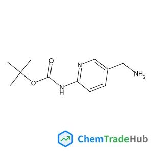 2-Methyl-2-propanyl [5-(aminomethyl)-2-pyridinyl]carbamate