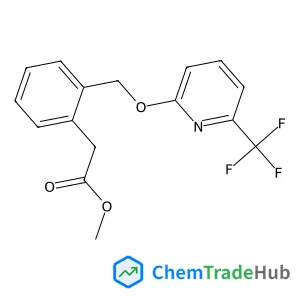 Methyl [2-({[6-(trifluoromethyl)-2-pyridinyl]oxy}methyl)phenyl]acetate