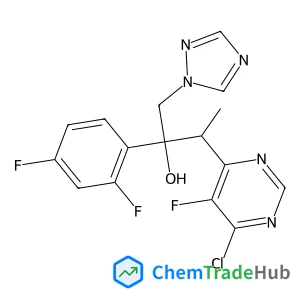 3-(6-Chloro-5-fluoro-4-pyrimidinyl)-2-(2,4-difluorophenyl)-1-(1H-1,2,4-triazol-1-yl)-2-butanol