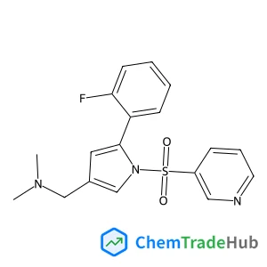1-(5-(2-Fluorophenyl)-1-(pyridin-3-ylsulfonyl)-1H-pyrrol-3-yl)-N,N-dimethylmethanamine