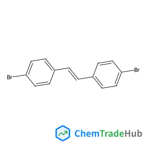 1,1'-[(E)-1,2-Ethenediyl]bis(4-bromobenzene) structure