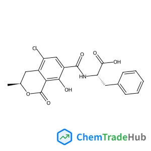 N-{[(3S)-5-Chloro-8-hydroxy-3-methyl-1-oxo-3,4-dihydro-1H-isochromen-7-yl]carbonyl}-L-phenylalanine