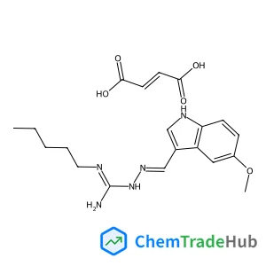 (2E)-2-[(5-Methoxy-1H-indol-3-yl)methylene]-N-pentylhydrazinecarboximidamide (2Z)-2-butenedioate (1:1)