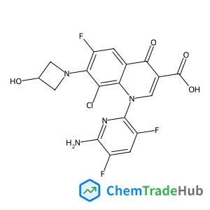 1-(6-Amino-3,5-difluoro-2-pyridinyl)-8-chloro-6-fluoro-7-(3-hydroxy-1-azetidinyl)-4-oxo-1,4-dihydro-3-quinolinecarboxylic acid