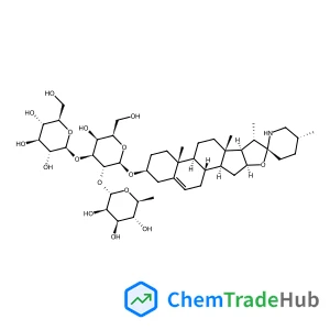 (3beta,22alpha,25R)-Spirosol-5-en-3-yl 6-deoxy-alpha-L-mannopyranosyl-(1->2)-[beta-D-glucopyranosyl-(1->3)]-beta-D-galactopyranoside