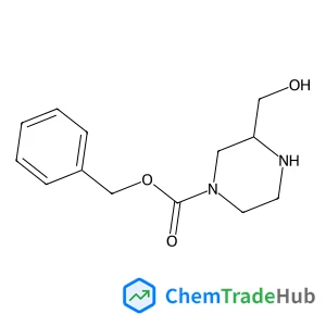 Benzyl 3-(hydroxymethyl)-1-piperazinecarboxylate structure