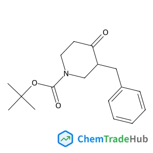 2-Methyl-2-propanyl 3-benzyl-4-oxo-1-piperidinecarboxylate structure 2-Methyl-2-propanyl 3-benzyl-4-oxo-1-piperidinecarboxylate structure