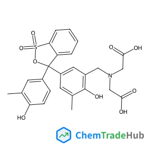 2,2'-({2-Hydroxy-5-[3-(4-hydroxy-3-methylphenyl)-1,1-dioxido-3H-2,1-benzoxathiol-3-yl]-3-methylbenzyl}imino)diacetic acid