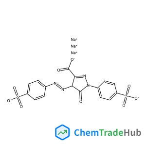 Trisodium 5-oxo-1-(4-sulfonatophenyl)-4-[(E)-(4-sulfonatophenyl)diazenyl]-2,5-dihydro-1H-pyrazole-3-carboxylate