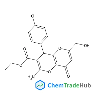 Ethyl 2-amino-4-(4-chlorophenyl)-6-(hydroxymethyl)-8-oxo-4,8-dihydropyrano[3,2-b]pyran-3-carboxylate