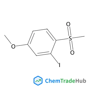2-Iodo-4-methoxy-1-(methylsulfonyl)benzene structure