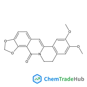 8,9-Dimethoxy-11,12-dihydro-14H-[1,3]dioxolo[4,5-h]isoquinolino[2,1-b]isoquinolin-14-one structure