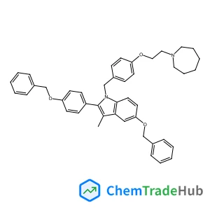 1-(4-(2-(Azepan-1-yl)ethoxy)benzyl)-5-(benzyloxy)-2-(4-(benzyloxy)phenyl)-3-methyl-1H-indole