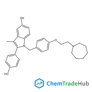 1-{4-[2-(1-Azepanyl)ethoxy]benzyl}-2-(4-hydroxyphenyl)-3-methyl-1H-indol-5-ol