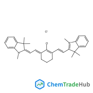 2-[(E)-2-{(3E)-2-Chloro-3-[(2Z)-2-(1,3,3-trimethyl-1,3-dihydro-2H-indol-2-ylidene)ethylidene]-1-cyclohexen-1-yl}vinyl]-1,3,3-trimethyl-3H-indolium chloride