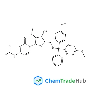 N-(1-((2R,3R,4R,5R)-5-((Bis(4-methoxyphenyl)(phenyl)methoxy)methyl)-4-hydroxy-3-methoxytetrahydrofuran-2-yl)-2-oxo-1,2-dihydropyrimidin-4-yl)acetamide N-(1-((2R,3R,4R,5R)-5-((Bis(4-methoxyphenyl)(phenyl)methoxy)methyl)-4-hydroxy-3-methoxytetrahydrofuran-2-yl)-2-oxo-1,2-dihydropyrimidin-4-yl)acetamide