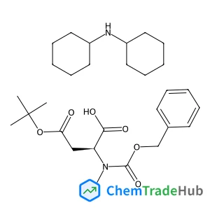 (2S)-2-{[(Benzyloxy)carbonyl](methyl)amino}-4-[(2-methyl-2-propanyl)oxy]-4-oxobutanoic acid - N-cyclohexylcyclohexanamine (1:1)