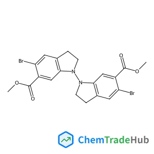 6,6'-dimethyl 5,5'-dibromo-2H,2'H,3H,3'H-[1,1'-biindole]-6,6'-dicarboxylate