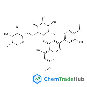 5-Hydroxy-2-(3-hydroxy-4-methoxyphenyl)-7-methoxy-4-oxo-4H-chromen-3-yl 6-O-(6-deoxy-alpha-L-mannopyranosyl)-beta-D-glucopyranoside