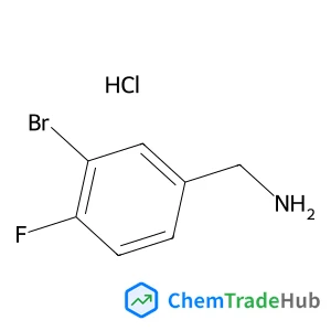 1-(3-Bromo-4-fluorophenyl)methanamine hydrochloride (1:1) structure 1-(3-Bromo-4-fluorophenyl)methanamine hydrochloride (1:1) structure