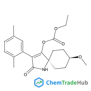 ethyl (5s,8s)-3-(2,5-dimethylphenyl)-8-methoxy-2-oxo-1-azaspiro[4.5]dec-3-en-4-yl carbonate