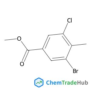 Methyl 3-bromo-5-chloro-4-methylbenzoate structure