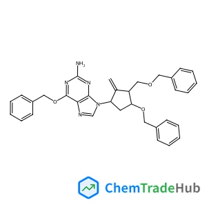 6-(benzyloxy)-9-((1S,3R,4S)-4-(benzyloxy)-3-((benzyloxy)methyl)-2-methylenecyclopentyl)-9H-purin-2-amine