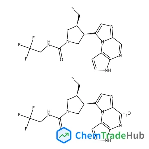 (3S,4R)-3-Ethyl-4-(3H-imidazo[1,2-a]pyrrolo[2,3-e]pyrazin-8-yl)-N-(2,2,2-trifluoroethyl)-1-pyrrolidinecarboxamide hydrate (2:1)