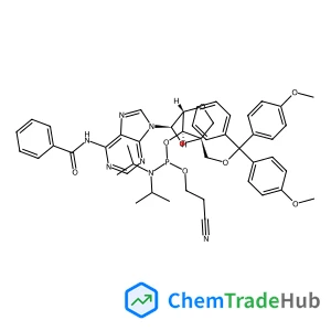 9-(2,5-Anhydro-4-{[bis(4-methoxyphenyl)(phenyl)methoxy]methyl}-3-O-[(2-cyanoethoxy)(diisopropylamino)phosphino]-L-lyxofuranosyl)-N-benzoyl-9H-purin-6-amine