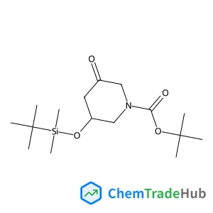2-Methyl-2-propanyl 3-{[dimethyl(2-methyl-2-propanyl)silyl]oxy}-5-oxo-1-piperidinecarboxylate
