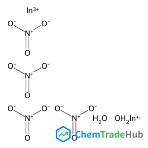 Nitric acid, indium(3+) salt, hydrate (9CI)