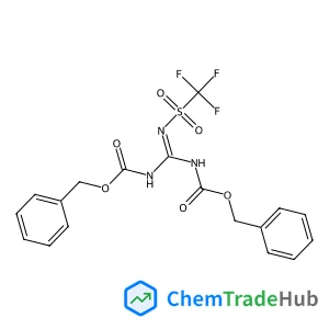 benzyl N-[N-phenylmethoxycarbonyl-N'-(trifluoromethylsulfonyl)carbamimidoyl]carbamate